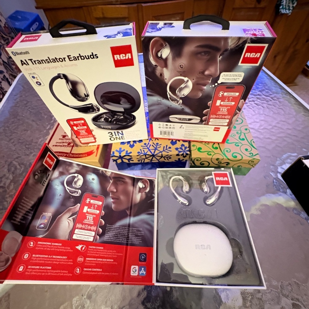 New- Translator Earbuds 
115 Different Languages 
Perfect for foreign travel